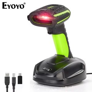 [🚚Fast delivery🚚]Eyoyo EY-037 Industrial Barcode Scanner With Wireless Charging StandMilitary Anti-Drop&IP65 Waterproof Bluetooth QR Code Reader