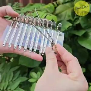 Kẹp mỏ vịt kẹp tóc mỏ vịt kim loại làm tóc makeup trang điểm hàng xịn Set 12 chiếc- Dinh Dinh