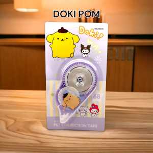 TIPEX PITA KOREKSI DOKI MOTIF SANRIO CINNAMOROLL MY MELODY POMPOMPURIN ALAT TULIS SEKOLAH