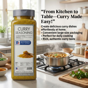 McCormick Curry Seasoning 480g PET Bottles - Large size convenient packaging perfect for daily cooking rich authentic curry taste.