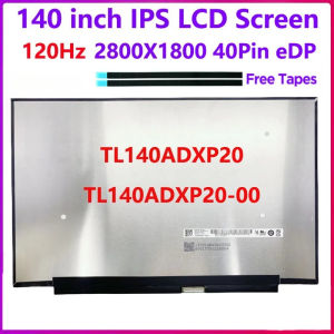 14 Inch Laptop LCD Screen TL140ADXP20-00 TL140ADXP20 For XIAOMI RedmiBook14 J7265 Display Panel Matrix 120Hz eDP 40Pin 2800x1800