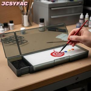 JCSYFAC Ướt Palette Tray cho waterbased Acrylic sơn 20 ngăn độ ẩm bị khóa sơn công cụ cho Mô hình màu nghệ sĩ