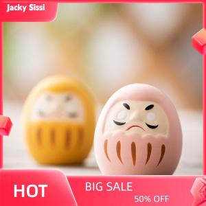 Jacky Japanese Daruma Statue Daruma Tumbler Crafts Lucky Fortune Ornament Landscape Daruma Doll Fengshui Home Decor Gift