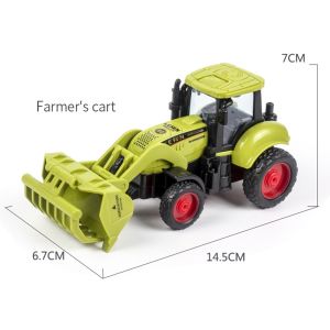 Mini Diecast Farm Tractor Vehicle Car Carriage Model Set Collection Kids Toy