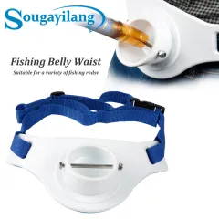 Cheap Sougayilang Fishing Rod Belly Support Holder Adjustable Waist Belt  Fishing Supplies For Boat Sea Fishing Accessories