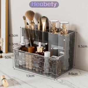Heabety  Ánh Sáng Sang Trọng Trong Suốt Máy Tính Để Bàn Hộp Lưu Trữ Đa-Lưới Trang Điểm Tổ Chức Hộp Công Suất Lớn Mỹ Phẩm Hộp Điều Khiển Từ Xa Chủ