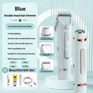 2 In 1 Electric Epilator Hair Trimmer For Women Waterproof Double Head Shaver Hair Remover