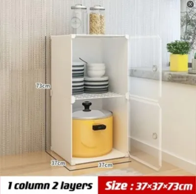 Storage Cabinet Locker with Door Bookcase Sundries Cabinet Bookshelf for Bedroom Living Room Furniture