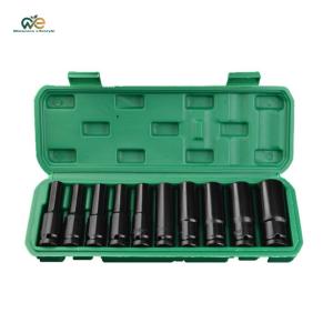 1/2 Inch Extended Electric Wrench Socket Set Deep Socket Set Hexagonal Hex Socket Set 8-24mm /8-32mm Hex Wrench Sleeve Tools Kit [Winnereco Lifestyle]