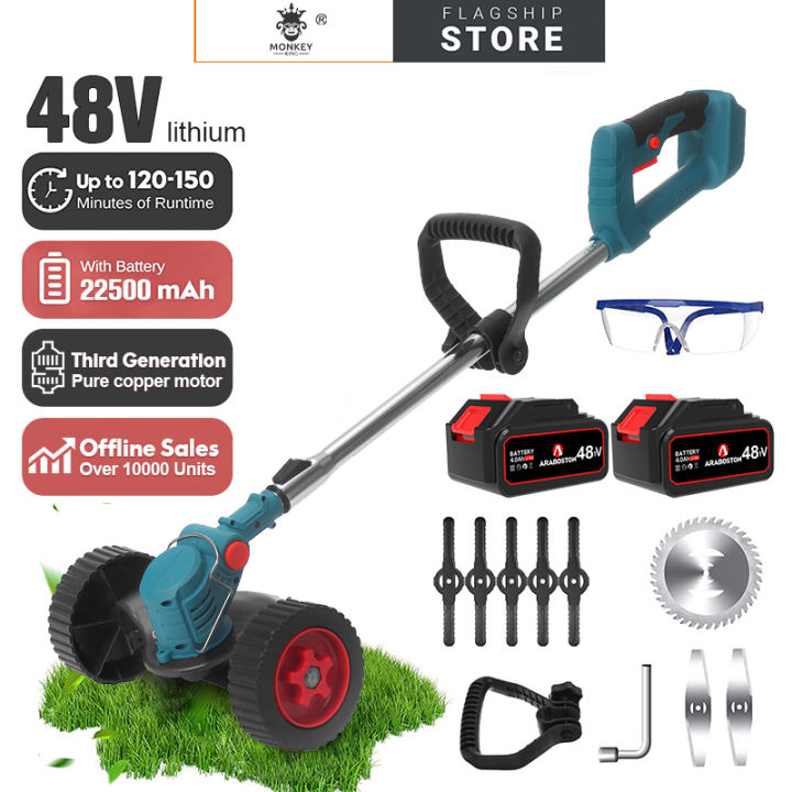 New 48v Mesin Pemotong Rumput Listrik Elektrik Mesin Rumput Cordless