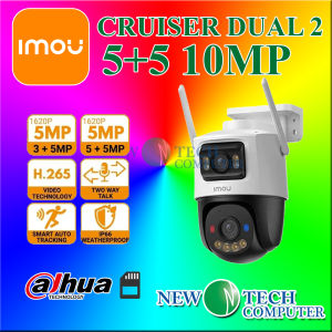 Imou Cruiser Dual 2 Dual Lens Two Way Talk Full Color Night Vision WiFi 10MP 5+5MP 2-Eyed Recording Security CCTV Camera