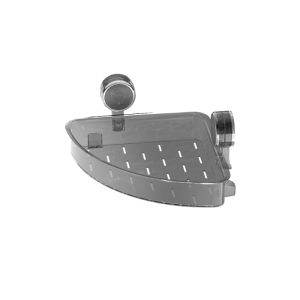 KIYO Rak Kamar Mandi Triangle Serbaguna Cantik│Rak Kamar Mandi Plastik Estetik│Rak Sabun Shampoo Transparan Model Tempel Dinding Kuat Kokoh│Rak Kamar Mandi Simple Elegan Aesthetic