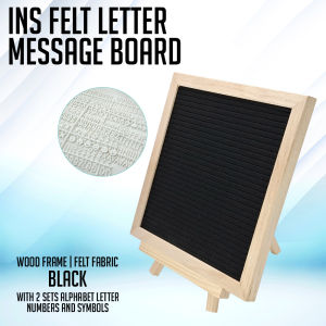 Digiprints PH - Felt Letter Board Changeable Wooden Message Board Sign Wood Frame