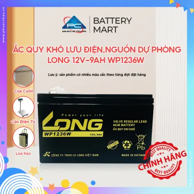 [HCM]Bình Ắc Quy Khô LONG 12V9AH WP1236W dùng cho UPS Lưu Điện Cửa Cuốn Lưu Điện Máy Tính Loa Kéo