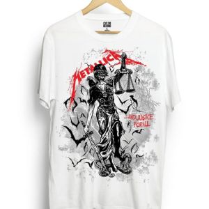 Kaos Metallica Justice For All rock band distro metal