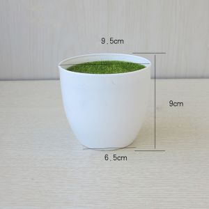 JPTD Flocking Foam Thickened Balcony Garden Decoration Fake Flowers Vase Bonsai Ornament Flower Arrangement Device Flower Pot