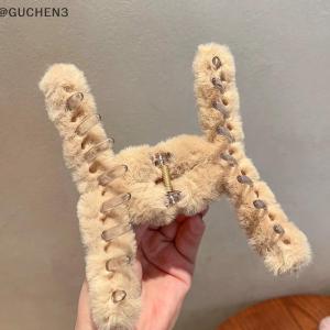 GUCHEN3🦋 Kawaii mùa thu mùa đông lông tóc claws Clip thời trang cổ điển rắn Lông Cá mập tóc clip kẹp tóc Hàn Quốc Phụ kiện cho phụ nữ cô gái