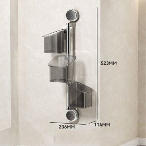 Kitchen Suction Cup Storage Basket Onion Ginger Garlic Wall-Mounted Organizer Food Seasoning Box 吸盘架