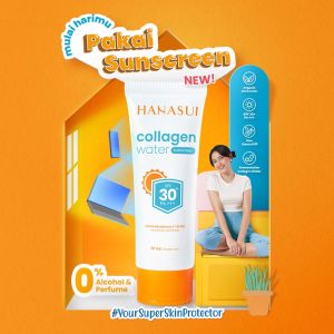 HANASUI Collagen Sunscreen SPF 30PA++ 30ML || Sunscreen Wajah Hanasui