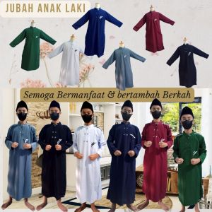 Alkholifi Gamis Jubah Anak Laki Laki Gamis Anak Laki Laki Baju Jubah Anak Laki Laki Lengan Panjang terlaris