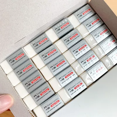 MR 1 Pcs Faber Castell Penghapus Pensil Putih Penghapus Faber Castell Apusan Faber castell Eraser Pencil Eraser Apusan Pensil Karet Penghapus Putih
