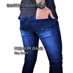 TURUN HARGA - Celana Jeans Pria Lelaki Dewasa Hitam Pensil Slimfit Slim Fit Slimpit Slim Pit Skinny Stretch Street Setrit Strit Karet Melar / Jins Panjang / Jens / Lepis / Cowok / Murah / Distro / Keren / Gaul / Item Polos / Terbaru 2022