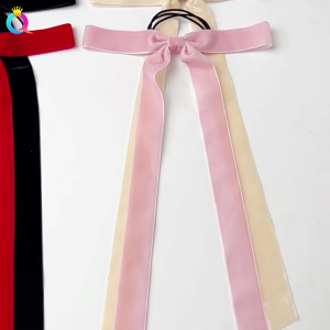 ริบบิ้นหางยาวโบว์ผมกับเครื่องประดับผมฤดูใบไม้ร่วงฤดูหนาวสำหรับทรงผมและสวมใส่ทุกวันของผู้หญิงที่มีความซับซ้อน