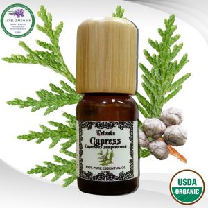 Cypress USDA Organic Essential Oil ヒノキエッセンシャルオイルオーガニック น้ำมันหอมระเหย ไซเปรส์ซ ออร์แกนิค