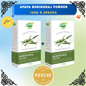 2X APAPA Bhringraj Hair Powder 100g #Marche Family Shop#