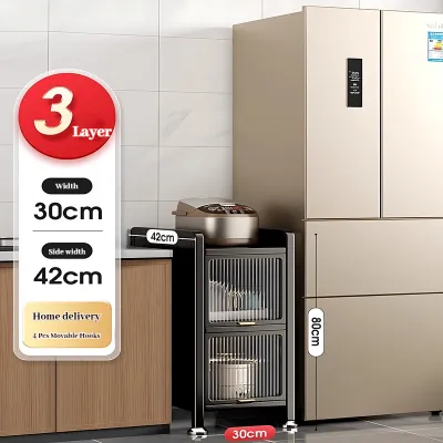 COHF Cabinet Gap Kitchen Storage Cabinet | Narrow Gap Storage Cabinet | Kitchenware Storage Gap Rack | Kitchen Narrow Storage Shelf
