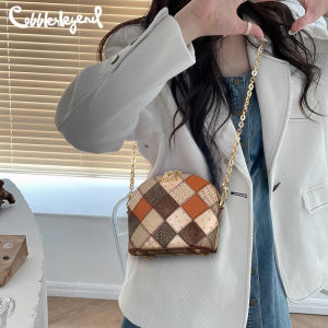 Cobbler Legend Crossbody Bag Leather Shell Bag Womens Shoulder Chain Bag Panel Designer Messenger Retro Womens Bag