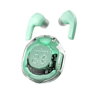 T8 TWS Wireless Bluetooth Headset Transparent ENC Headphones LED Power Digital Display Stereo Sound Earphones for Sports Working
