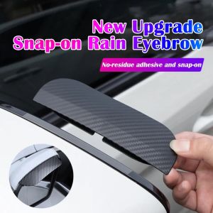Talang Cover Anti Air Hujan Jepit Tempel Pelindung Kaca Spion Wiper Mobil Style Motif Carbon
