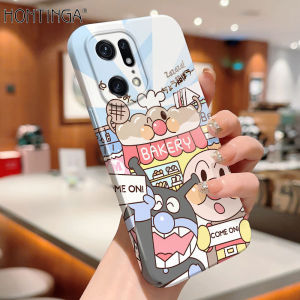 Hontinga เคสฟิล์มรวมทุกอย่างสำหรับ OPPO Find X3 Pro 5G Find X5 Pro 5G เคสภาพยนตร์เกาหลีเคสโทรศัพท์ลายการ์ตูนแอนแพนแมนเคสแข็งดีไซน์อุปกรณ์ป้องกันเลนส์เคสคลุมทั้งหมดกล่องกันกระแทกสำหรับเด็กผู้หญิง