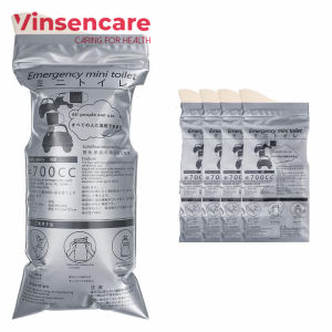 Vinsencare 1/4 Pcs สุขาฉุกเฉินถุงใส่ปัสสาวะ700ML แบบพกพาถุงใส่ปัสสาวะกระเป๋า Vomit ตั้งแคมป์กลางแจ้ง Disposable Mini WC อาเจียน Bolsas สำหรับชายหญิงเด็ก
