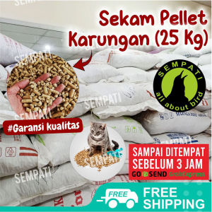 SEMPATI Sekam Pellet 25 Kg Alas Kandang Kucing Burung Kelinci Hamster Hewan Pet Bedding Pasir Kucing Wood Pellet Sekam Pine Pellet Pelet Kayu Karungan Alas Tidur Sangkar Kandang Kucing Piyik Lovebird
