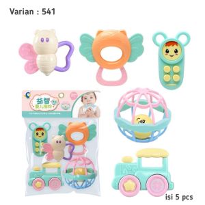11 pcs mainan shake teether Kids toys Mainan perkembangan anak-anak  Bayi 0-12 Bulan Pendidikan Awal Teether Bayi Set Rattle Bayi Musik mainan balita Mainan rattle bayi Baby teether Set mainan bayi COD