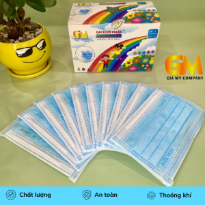 Thùng 50 hộp/2500 cái khẩu trang y tế trẻ em Gia Mỹ