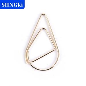 [COD] 🔥🔥🔥SHNGki 50 cái Kẹp Giấy Hình Giọt Nước Kim Loại kẹp đánh dấu sách dễ thương Kawaii văn phòng phẩm