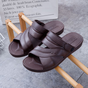 Free Shipping Autumn And Summer Casual Comfortable And Stylish PVC Slip-On Sandals With Buckles Perfect For Everyday Wear And Outdoor Activities Flat Beach Sandals Made Of Plastic