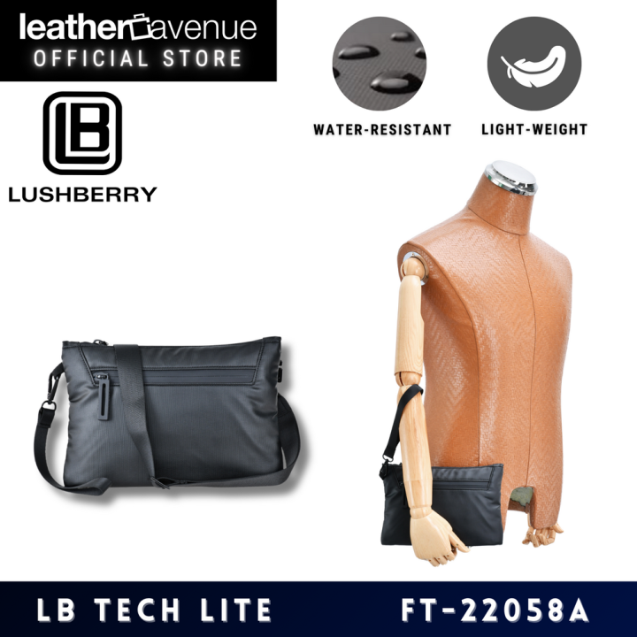 LUSHBERRY TECH LITE Men's Crossbody Sling Bag Water-Resistant Sling Bag  Lightweight Sling Bag Anti-Theft (FT-22058A) Lazada