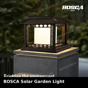 BOSCA BWM-1903/BWM-1904 Solar LED Garden Light IP65 Waterproof Outdoor Post Cap Lamp