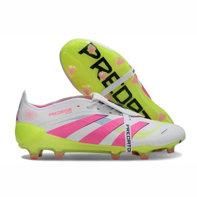 Sepatu Bola Adidas Predator 30 Elite Tongue White Pink Volt FG