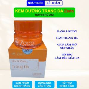 Kem dưỡng trắng da Zado hộp 20g giúp làm mờ thâm nám sạm tàn nhang chống lão hóa da
