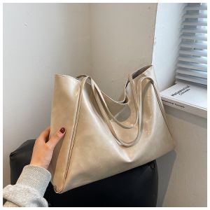 Tas Wanita Terbaru Tas Kulit Totebag Ala Jepang dan Korea Kapasitas Besar Tas Kulit Lembut Tas Bahu BAO048