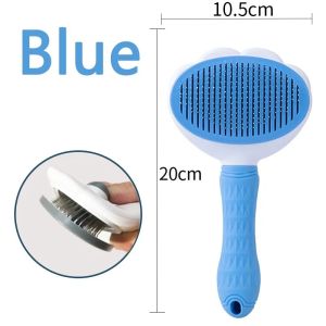 หวีสัตว์เลี้ยง แปรงสัตว์เลี้ยง แปรงหวีขนสัตว์เลี้ยง รุ่นดันขน แปรงหวีขนแมว แปรงผมสุนัข COD