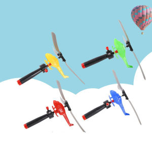 FAMILY`S CHOICE Pull Line Helicopter Toys for Kids Pull Rope Helicopter Flying Toy Outdoor Flying Toys Gift