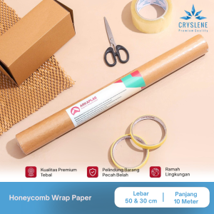CRYSLENE Honeycomb Paper Hexa Wrap Eco Friendly 50cm & 30cm x 10m