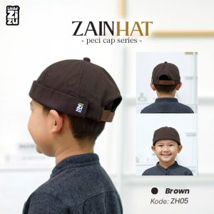 Peci Topi Custom Nama Anak Zain Hat Anak Usia 3-8tahun by Little Zizu