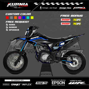 decal wr doff atau glosy bisa request suka suka banyak pilihan desain keren keren